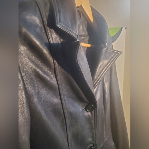 VINTAGE Gorgeous Tiboa Leathers jacket with removable liner size M - Picture 3 of 12